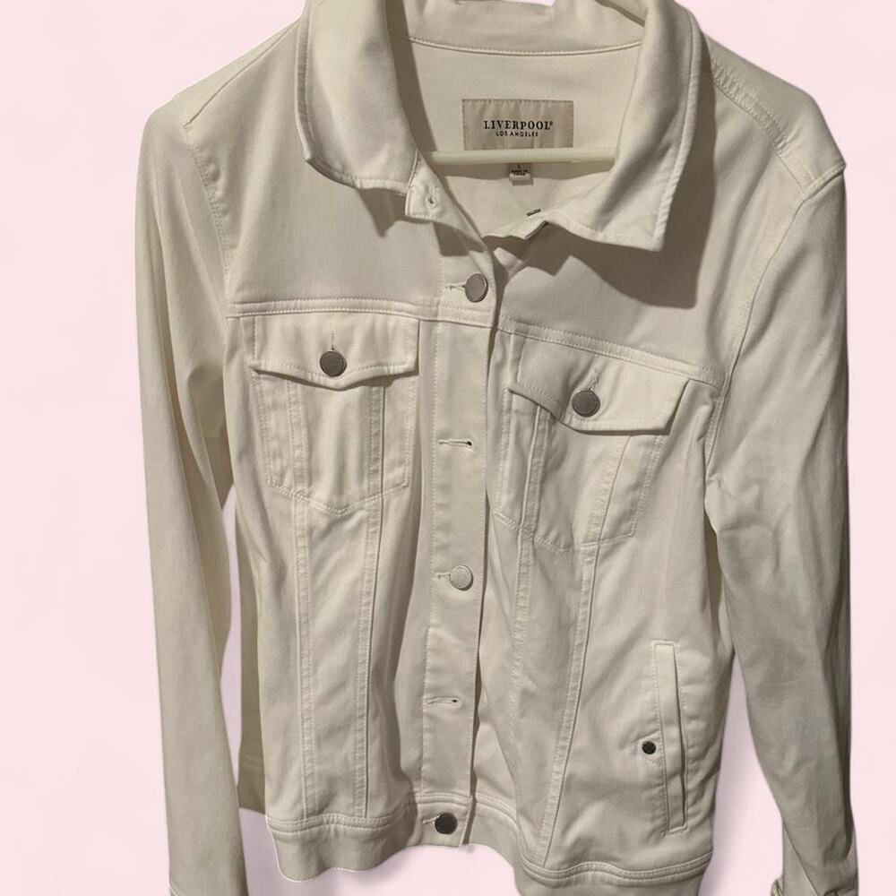 White liverpool denim jacket - Picture 2 of 3